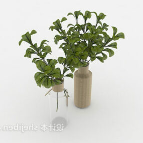 Plant Glass Pot 3d model