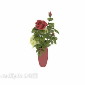 Pot de fleurs en terre cuite modèle 3D