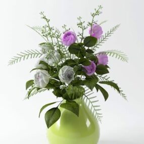 Flower Pot Decorative 3d model