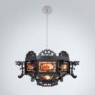Chinese style chandelier 3d model .
