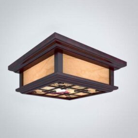 Chinese Ceiling Lamp Square Shaped 3d model