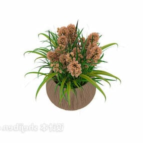 İç Dekoratif Saksı Bitki 3d modeli