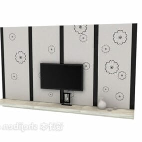 Pattern Background Tv Wall 3d model