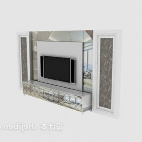 European Simple Tv Cabinet 3d model