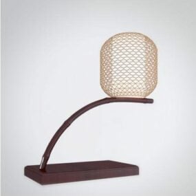 Chinese Rattan Table Lamp 3d model