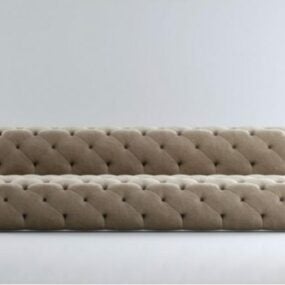 Contemporary Extra Long Sofa 3d model