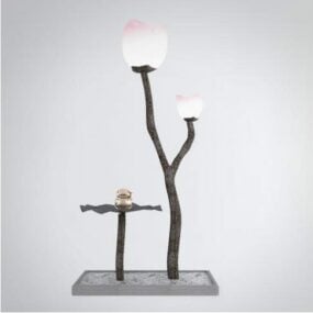 Chinese Floor Lamp Branches Shaped 3d model