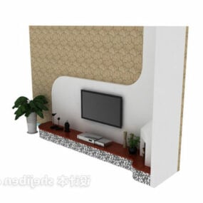 Mediterranean Tv Wall Design 3d model