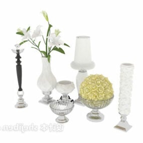 Postmoderne servise vase potte dekorasjon 3d modell