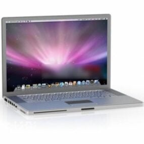 Macbook 3d-modell i aluminium