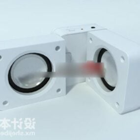 Haut-parleur cubique modèle 3D