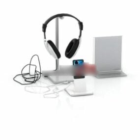 Ipod With Headphones 3d model
