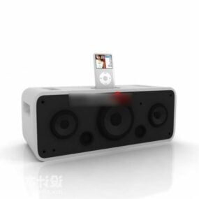 Ipod Charging On Speaker Device 3d model