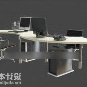 مكتب عمل أثاث مكتبي نموذج ثلاثي الأبعاد