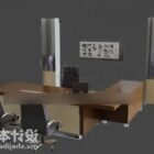 Perabot Pejabat Dengan Kerusi Meja