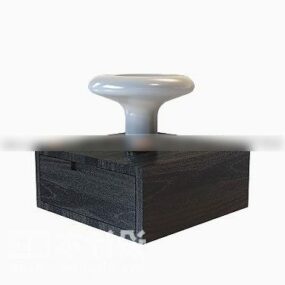 طاولة جانبية للسرير مزخرفة نموذج ثلاثي الأبعاد