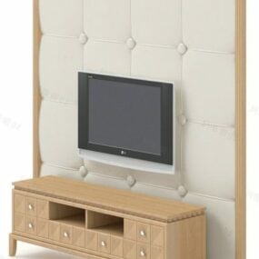 Tv Cabinet Upholstery Background 3d model