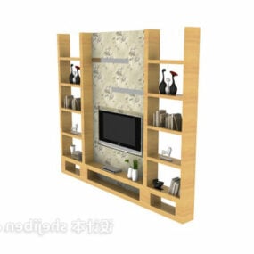 Tv Cabinet With Shelves Decoration 3d model