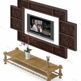 Tv Cabinet With Coffee Table 3d model