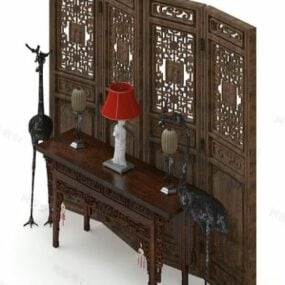Chinese Traditional Screen Partition 3d model