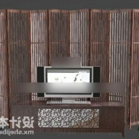 Tv Cabinet With Classic Screen 3d model