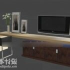 Tv Cabinet With Tableware Decorative