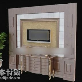 3D model televizní skříňky v americkém stylu