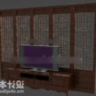 Écran classique chinois avec meuble TV