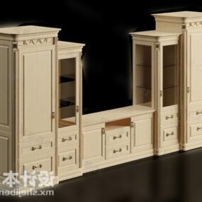Living Room Tv Cabinet System 3d model