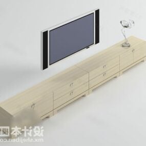 Tv LCD med stereohøyttaler 3d-modell