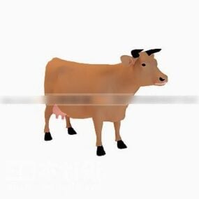 雄性牛动物3d模型