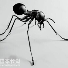 Modelo 3d de personagem de formiga