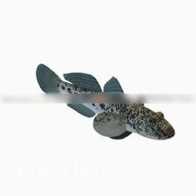 川魚動物3Dモデル