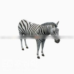 Model 3d Hewan Zebra Liar