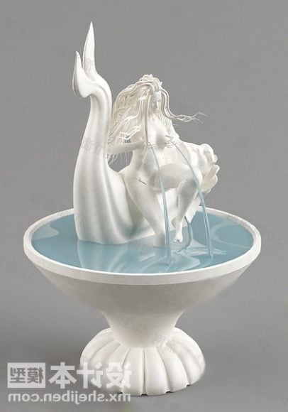 Fountain Mermaid Statue