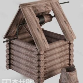 Træbrøndlandskab 3d-model