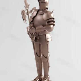 Medieval Knight Armored 3d model