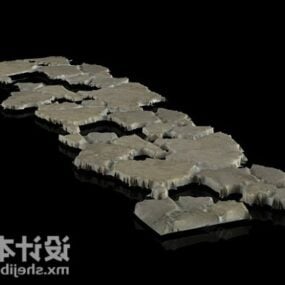 Landschaftssteinpflaster 3D-Modell