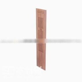 3д модель раздвижной деревянной двери