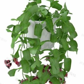 Hängen Sie ein 3D-Modell einer Topfpflanze auf