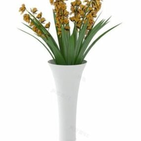 Vase plante en pot modèle 3D