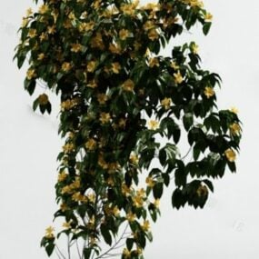 3d модель рослини із зеленого фігового листя