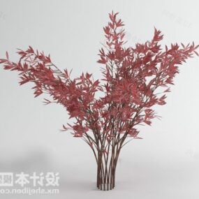 Rode bladboom 3D-model