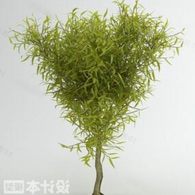 Small Leaf Garden Tree V1 3d model