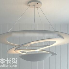 Modernism Circles Ceiling Lamp 3d model