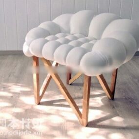 Living Room Upholstery Chair Stool 3d model