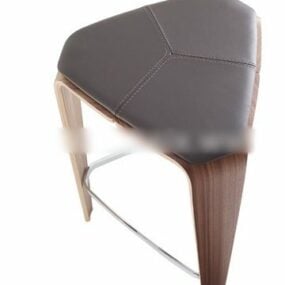 Art Curved Stool 3d-modell