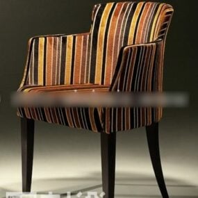 Strip Pattern Chair 3d model