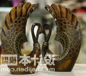 Bird Sculpture Decoration 3D-malli
