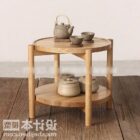 Wood Round Coffee Table